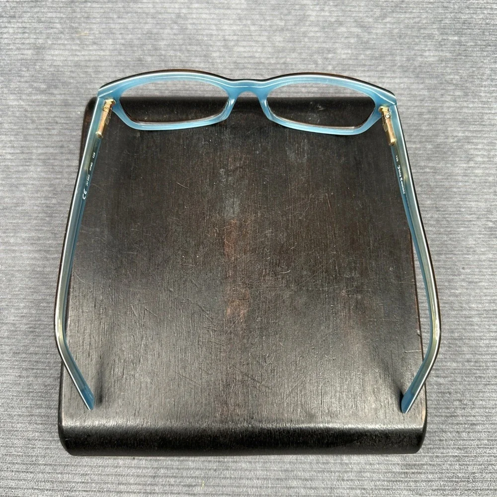 Juicy Couture JU 902 Y2K Eyeglasses Brown Blue Tortoise Shell Gold Charm Temples
